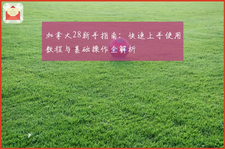 加拿大28新手指南:快速上手使用教程与基础操作全解析